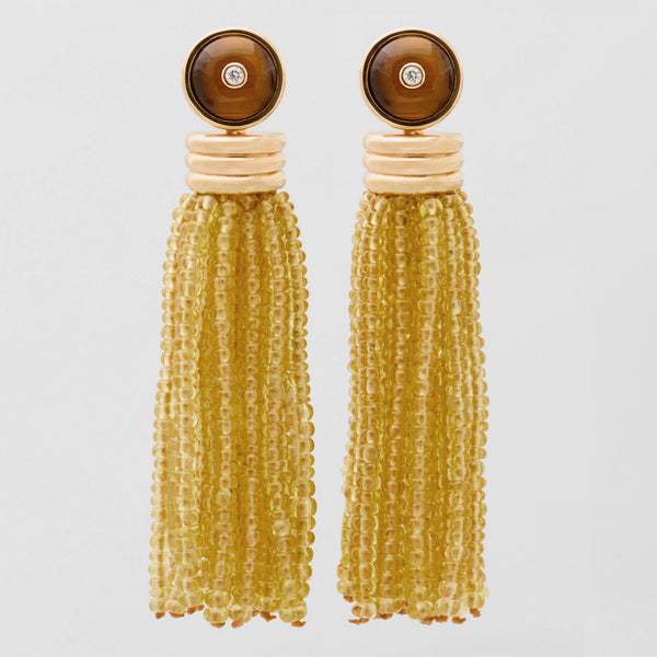 Buy Prathaz Fashion Alloy Tassel Earring Yellow and White (Women and Girls)  (Yellow) Online at Best Prices in India - JioMart.